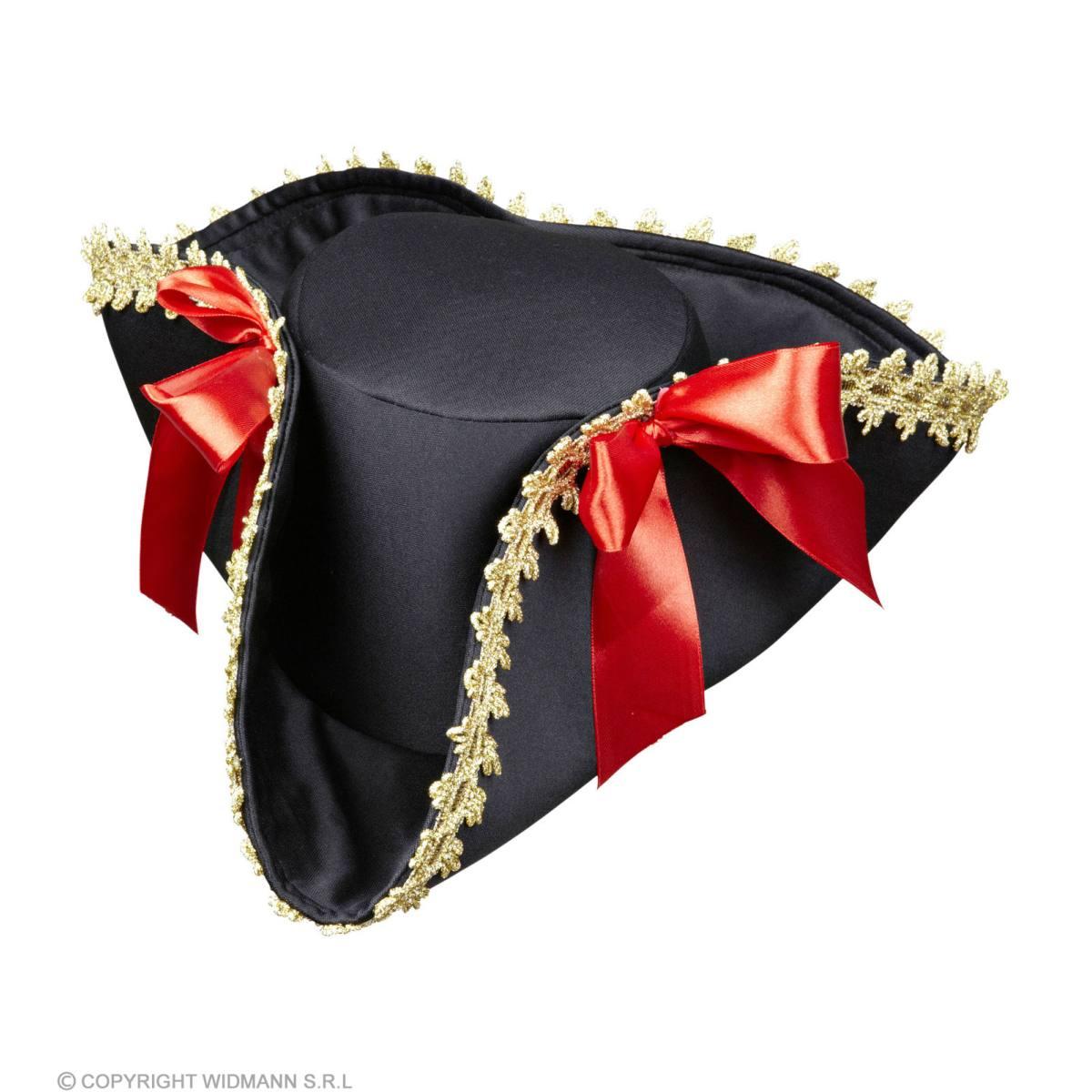 Cappello Tricorno con Fiocchi Rossi |Widmann