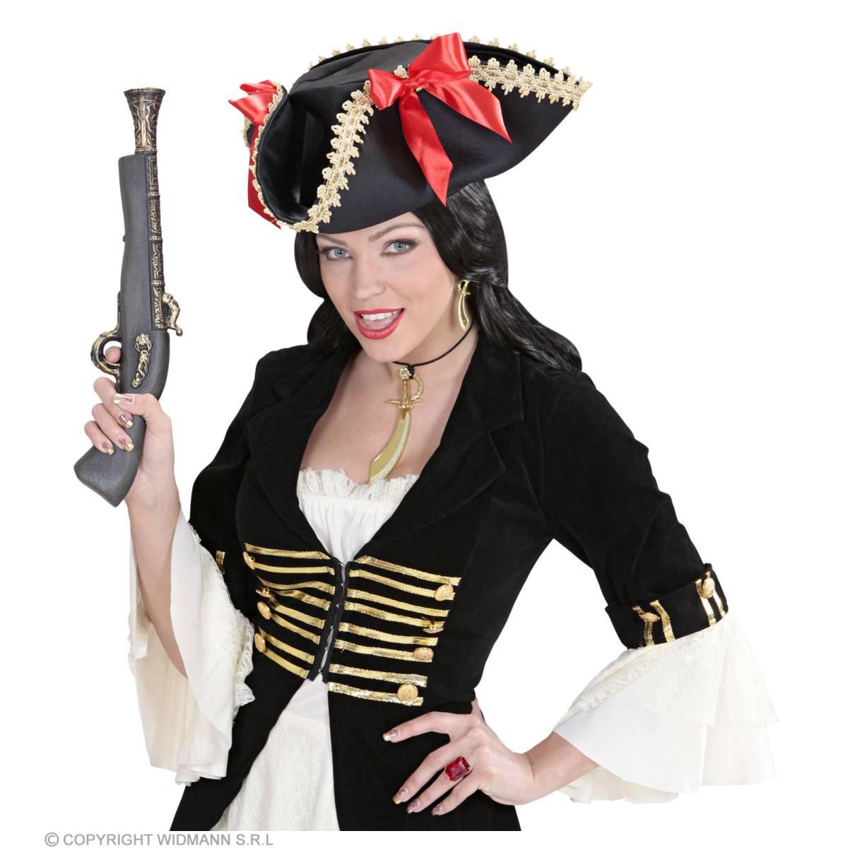 Cappello Tricorno con Fiocchi Rossi |Widmann