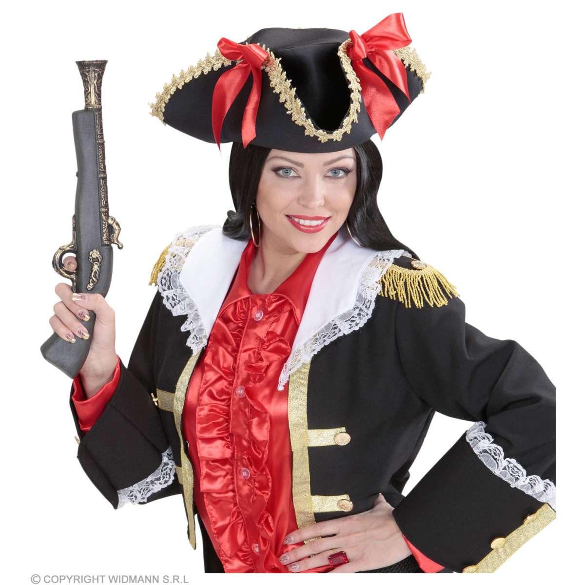 Cappello Tricorno con Fiocchi Rossi |Widmann