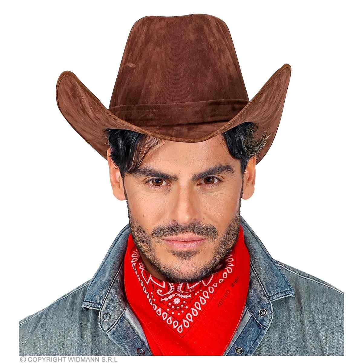 Cappello Cowboy Lusso Scamosciato Marrone |Widmann