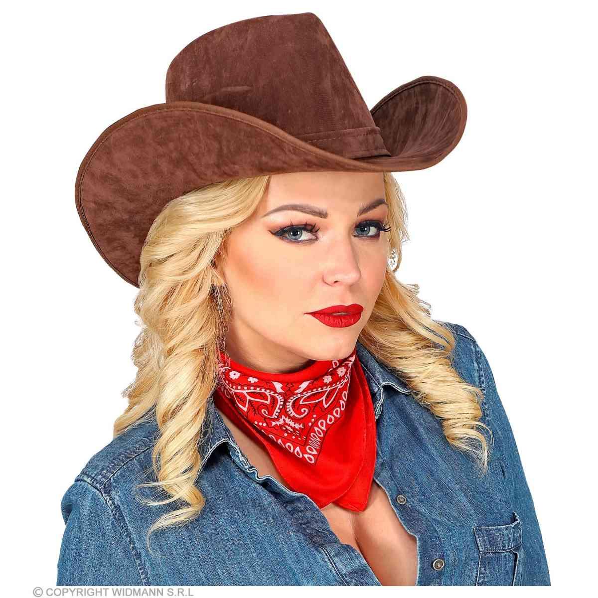 Cappello Cowboy Lusso Scamosciato Marrone |Widmann