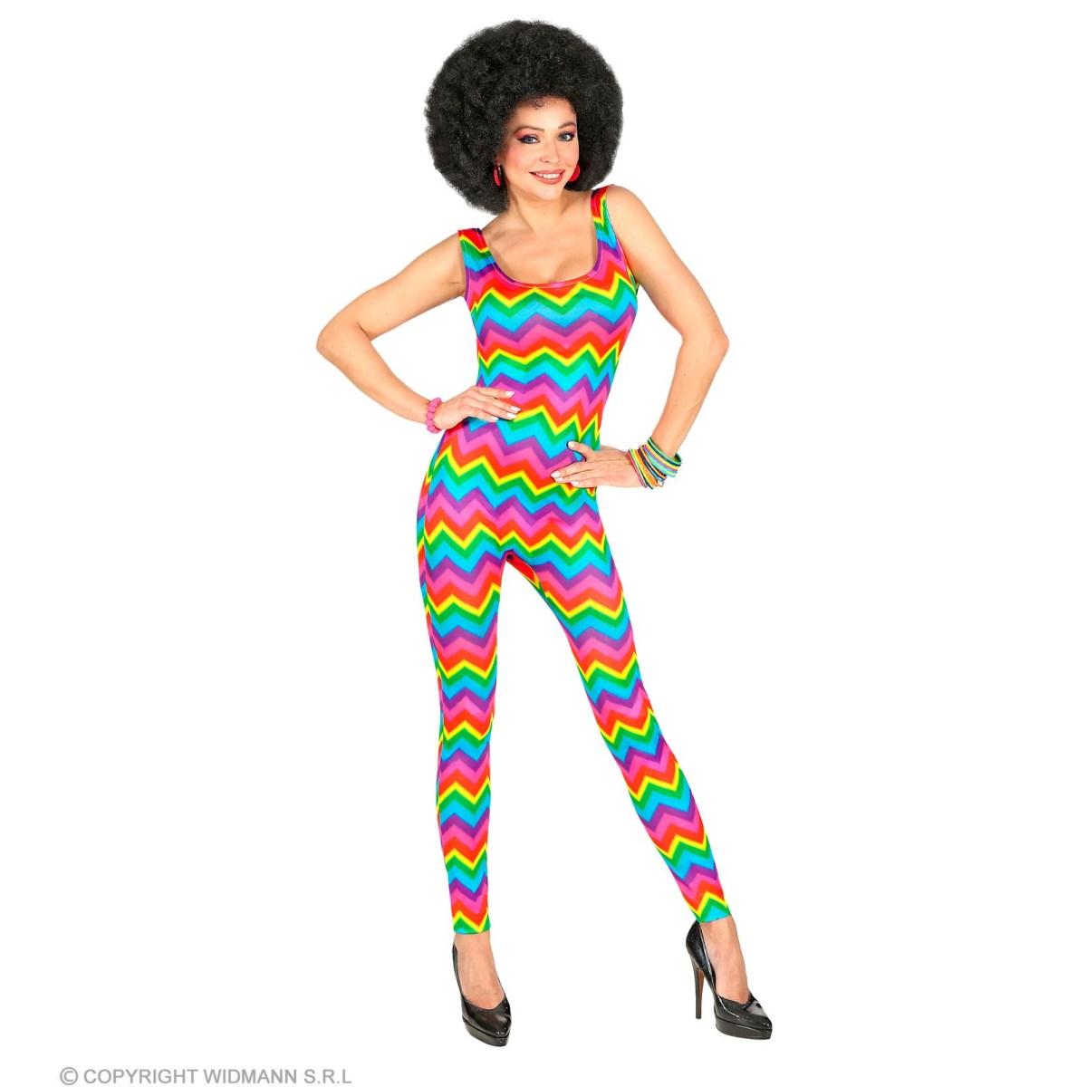 Costume Tuta Anni '70/'80 Multicolor |Widmann