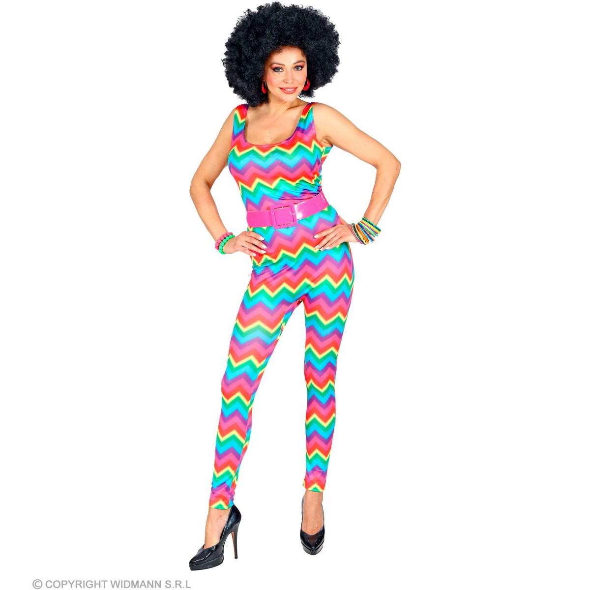 Costume Tuta Anni '70/'80 Multicolor |Widmann