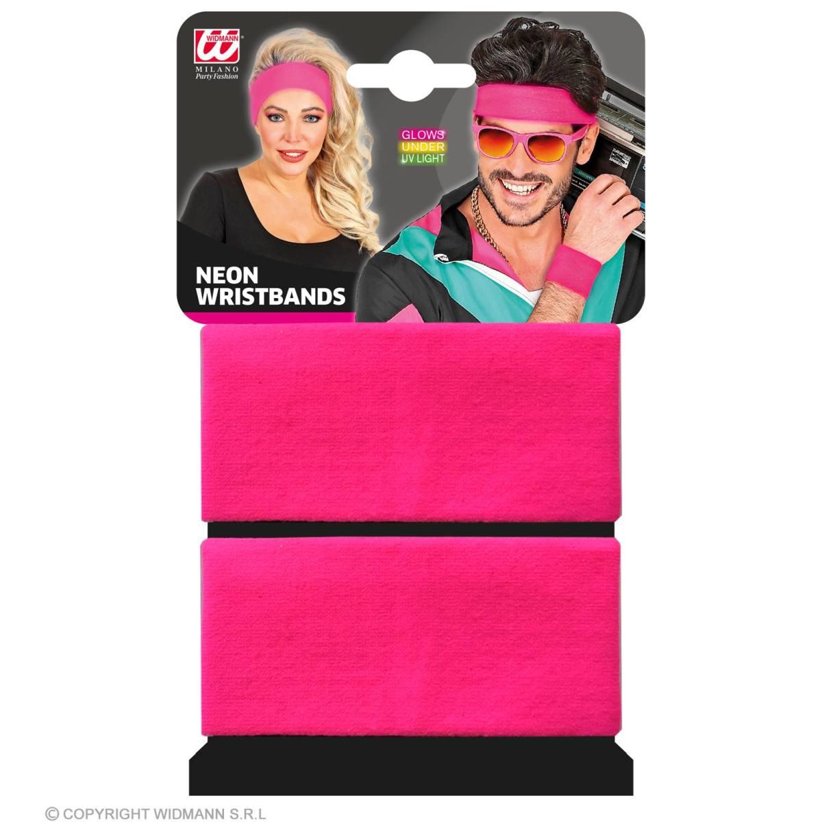 Polsini Rosa Fluorescente Set pz.2 |Widmann