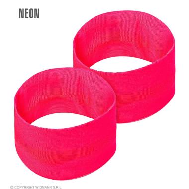 Polsini Rosa Fluorescente Set pz.2 |Widmann