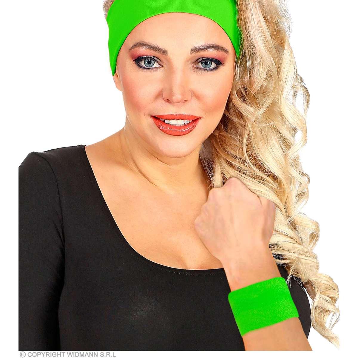 Polsini Verde Fluorescente Set pz.2 |Widmann