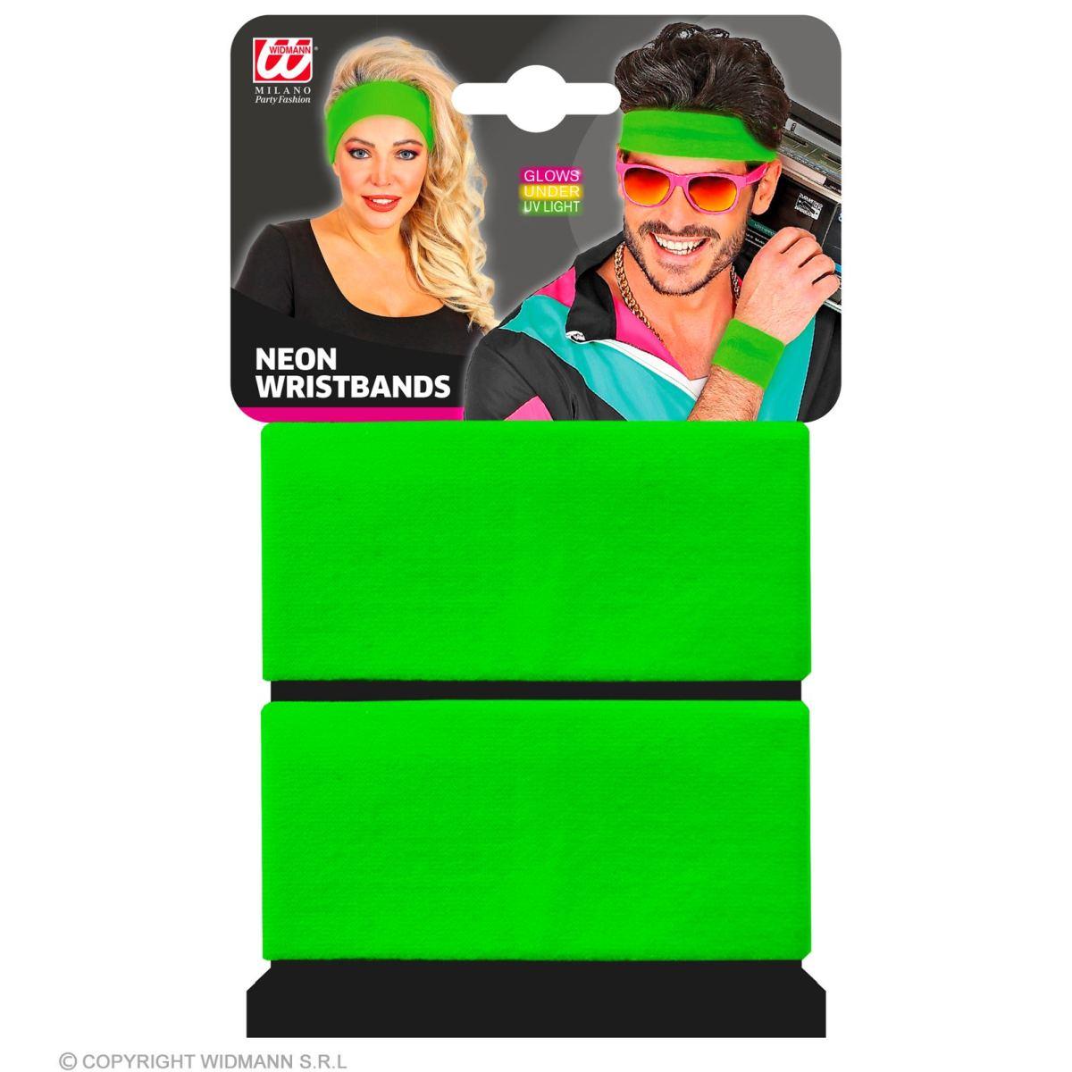 Polsini Verde Fluorescente Set pz.2 |Widmann