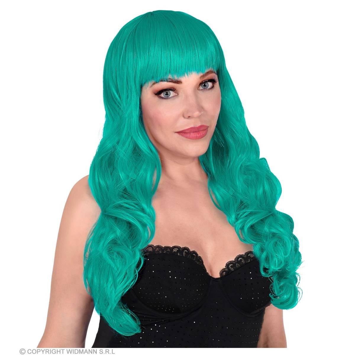Parrucca Verde Mossa con Frangia |Widmann