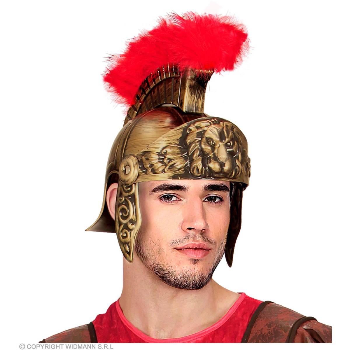 Elmo Soldato Romano Oro con Cresta |Widmann