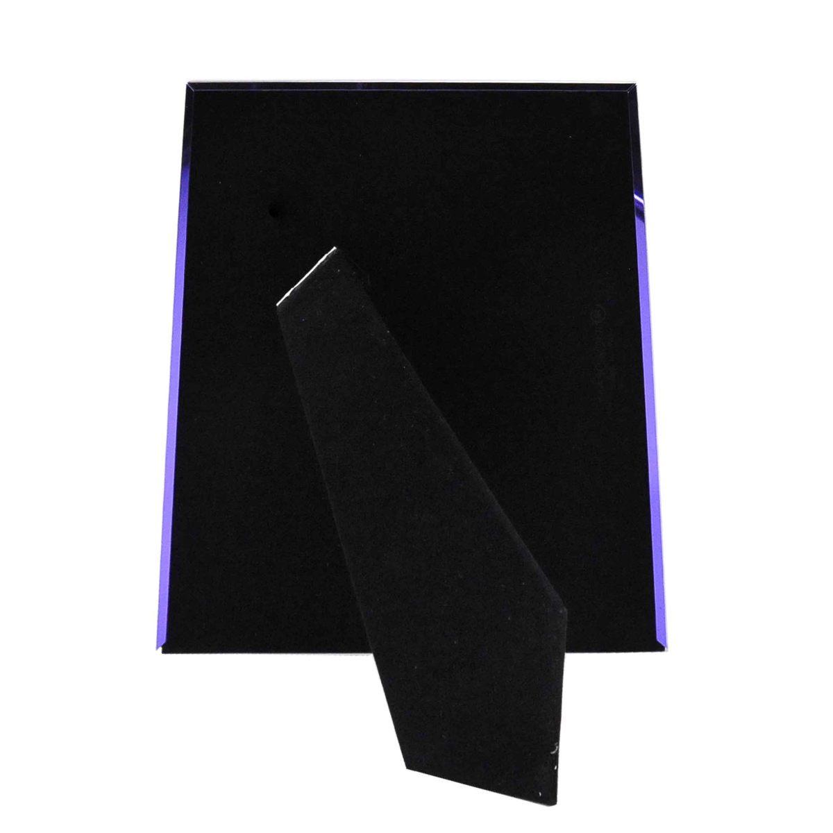 Cornice cm.13x18 Viola con Decori Fiori | Mascagni