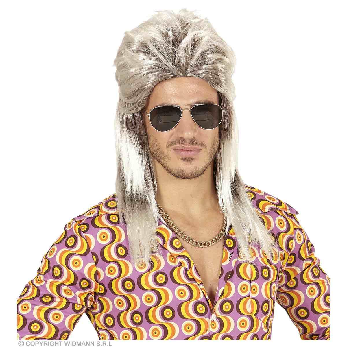 Parrucca Bionda Anni '80 con Ciuffo |Widmann