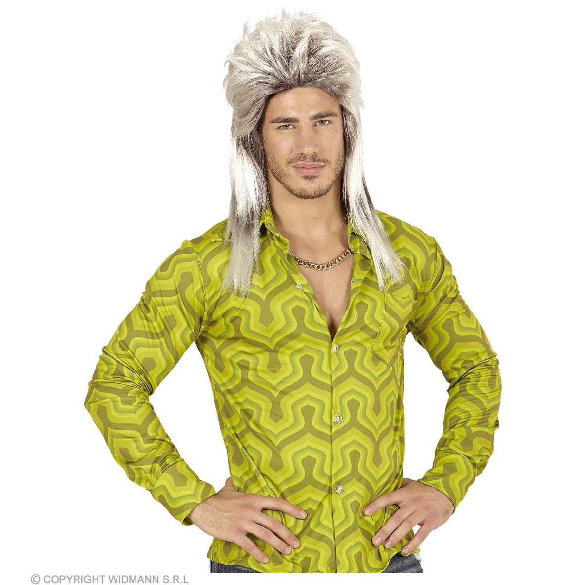 Parrucca Bionda Anni '80 con Ciuffo |Widmann