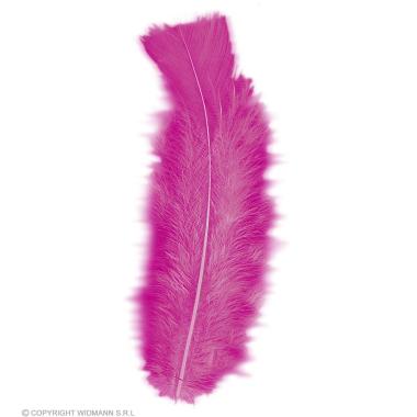 Piuma Struzzo cm.10 Rosa Fucsia Set pz.50 |Widmann