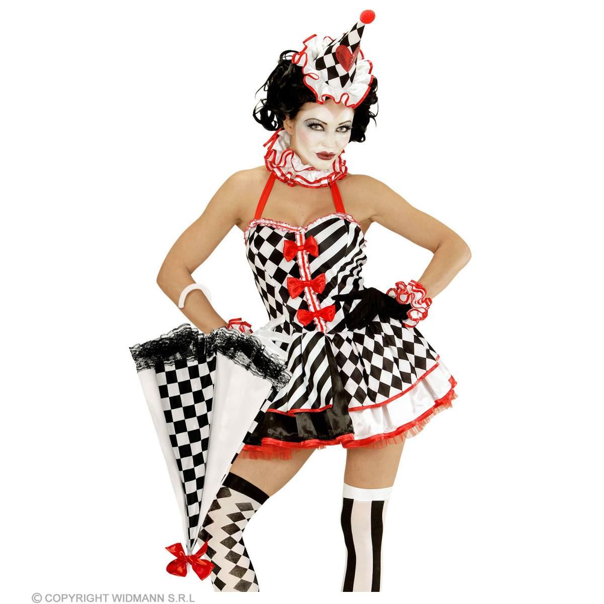 Ombrellino Fantasia Quadri Nero Bianco |Widmann