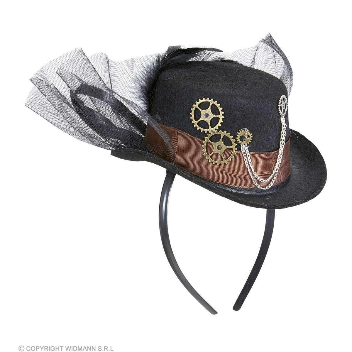 Cappello Mini Steampunk Nero |Widmann