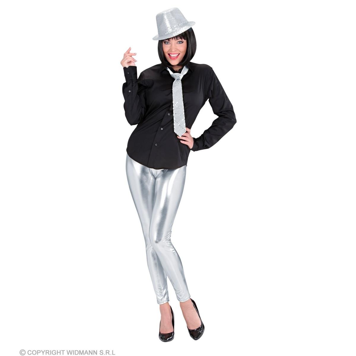 Leggins Argento Metallizzato |Widmann