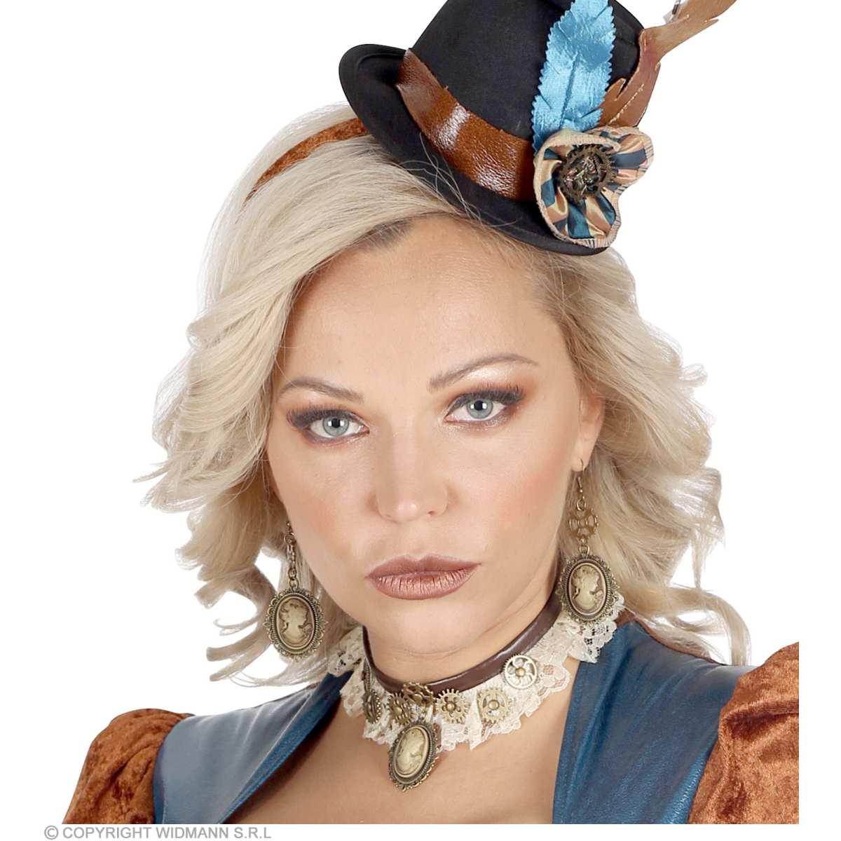 Collarino Steampunk con Orecchini |Widmann