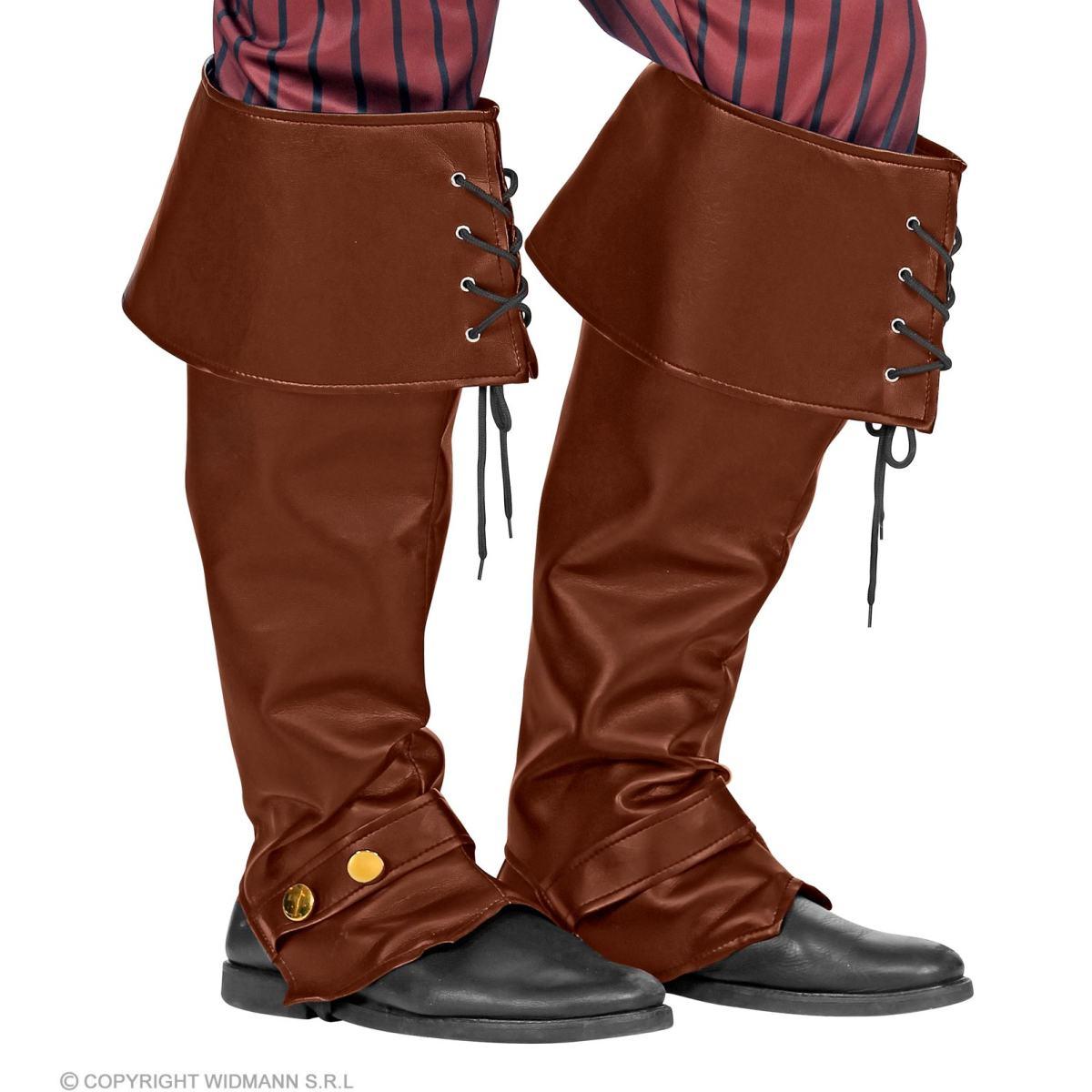 Copristivale Similpelle Marrone con Stringhe pz.2 |Widmann