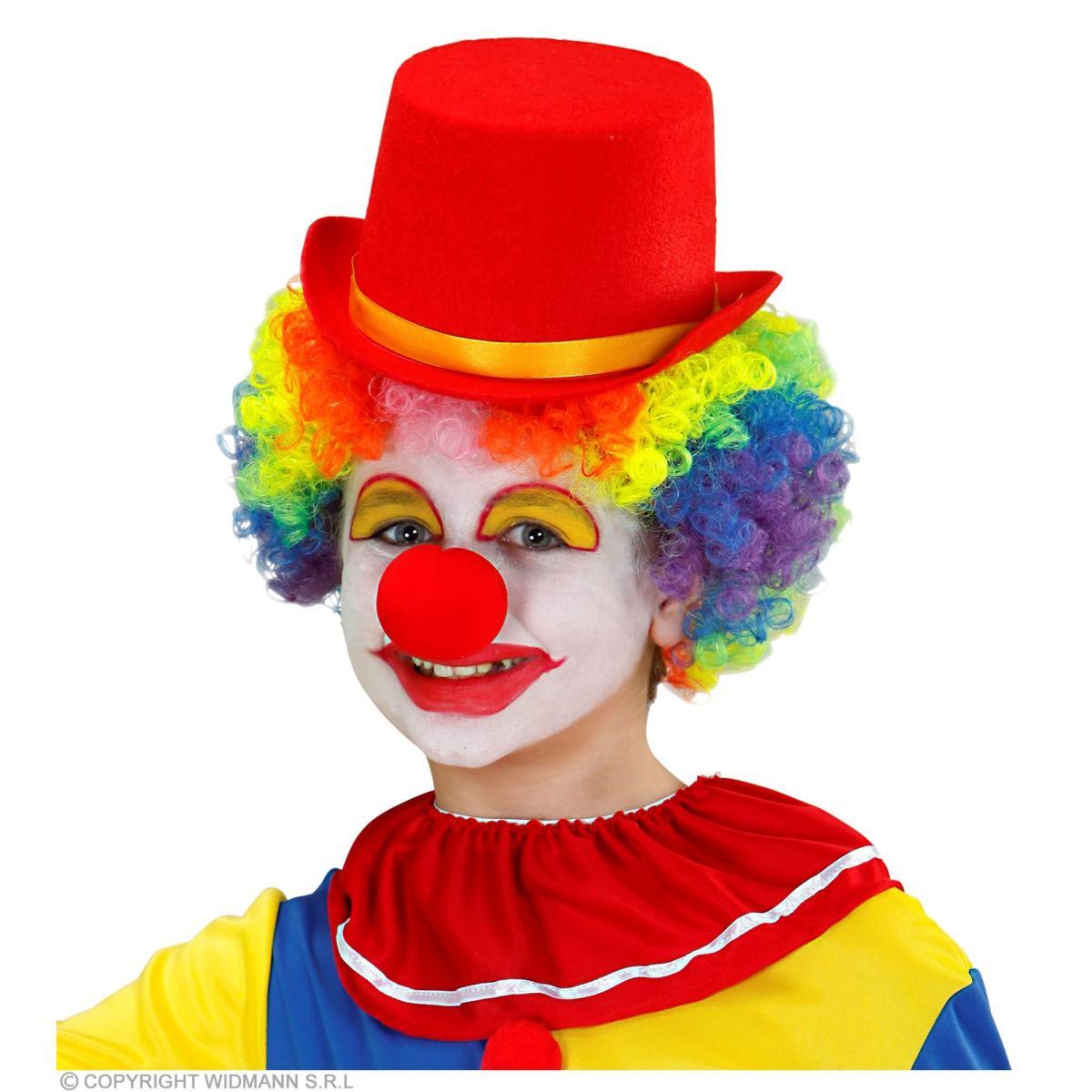 Cappello Cilindro Feltro Rosso |Widmann