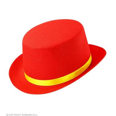 Cappello Cilindro Feltro Rosso |Widmann