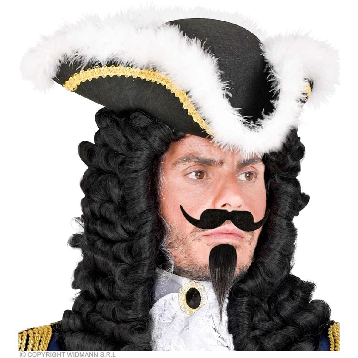 Baffi Moschettiere Neri con Pizzetto |Widmann