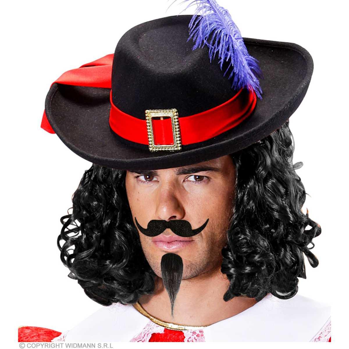 Baffi Moschettiere Neri con Pizzetto |Widmann