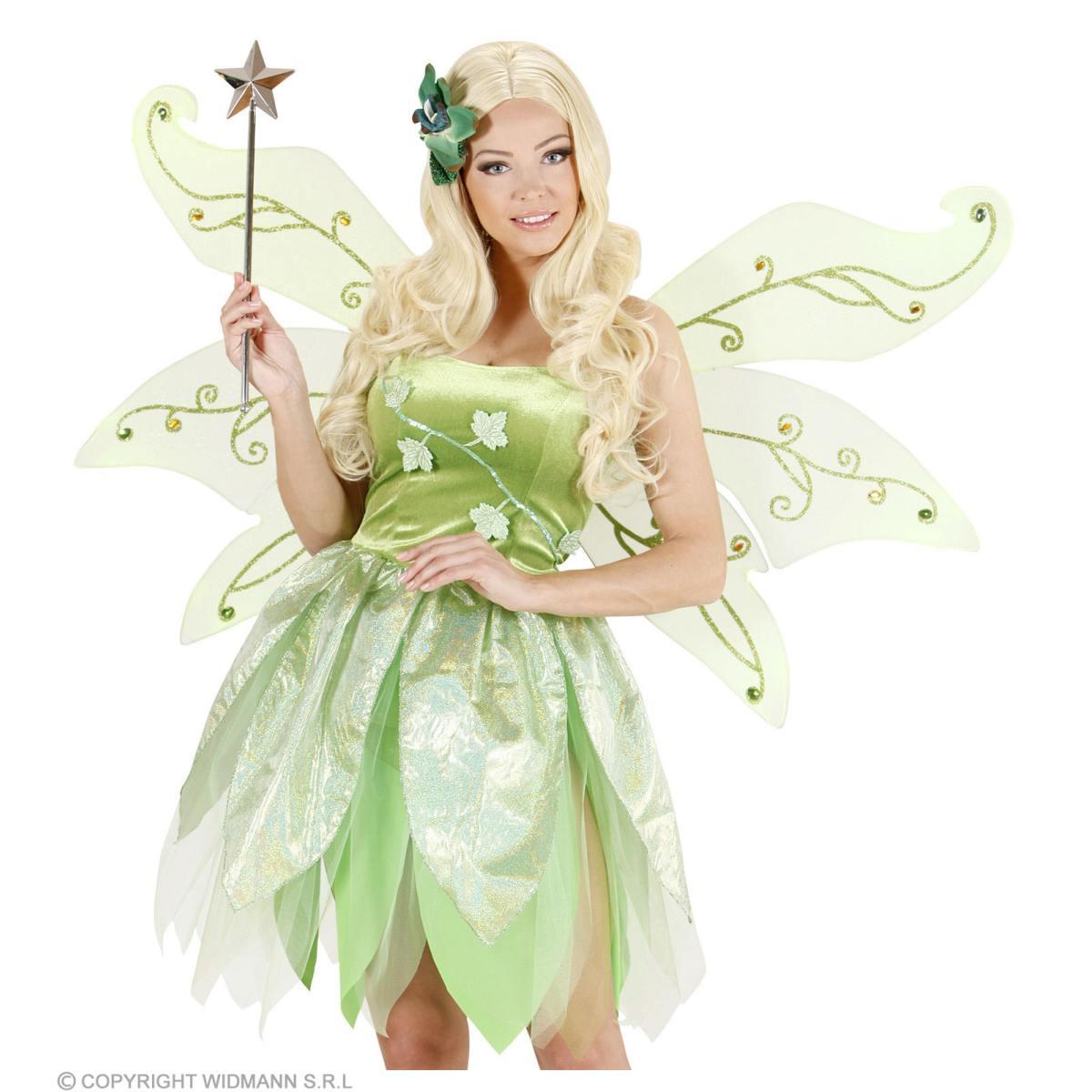 Ali Farfalla Verdi con Gemme cm.125x72 |Widmann