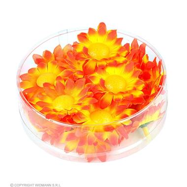 Fiori Decorativi Arancioni Set pz.20 |Widmann