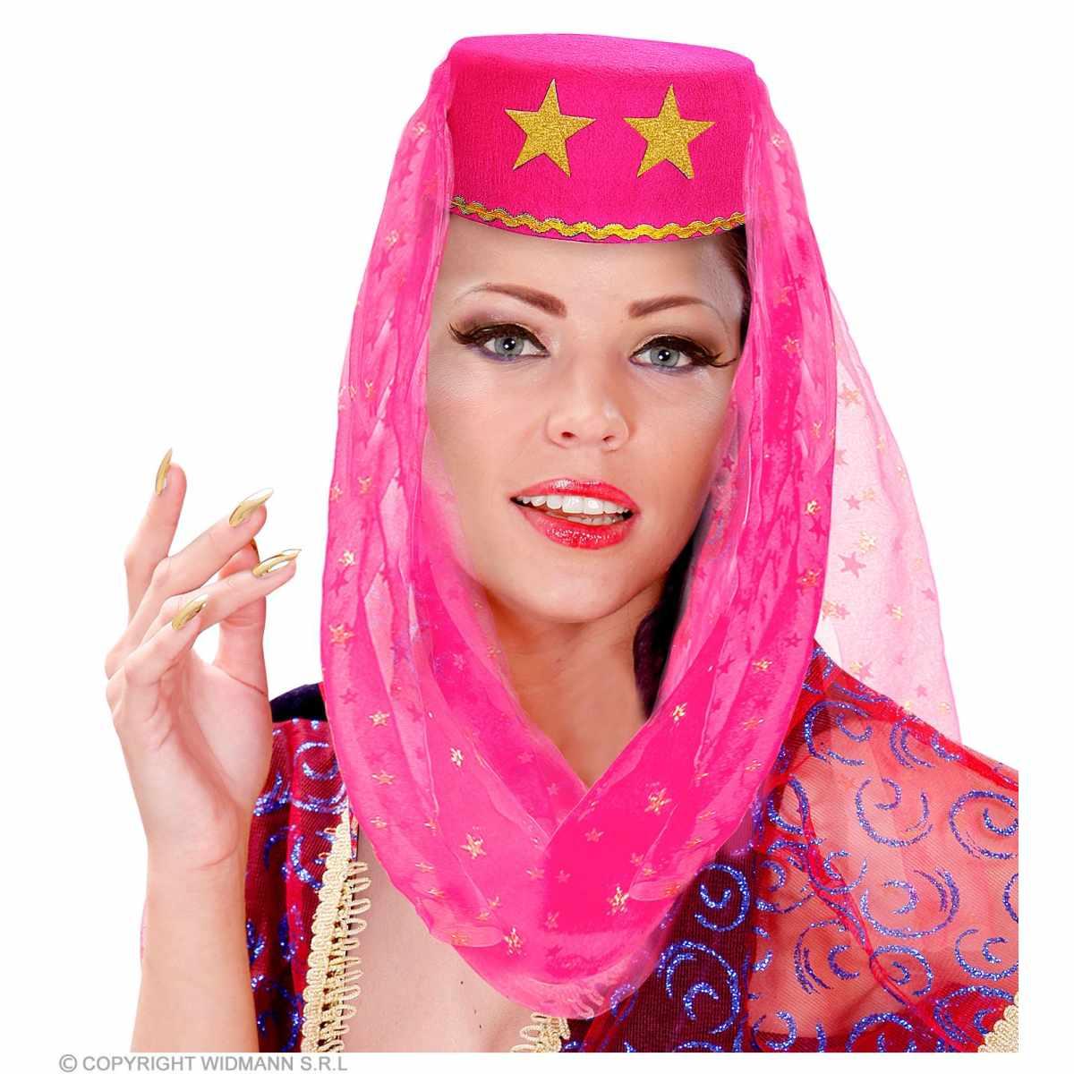 Cappello Odalisca Rosa con Velo |Widmann