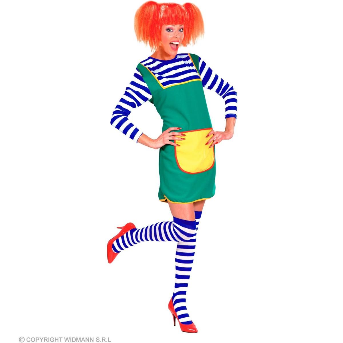 Collant Autoreggenti Righe Blu e Bianche |Widmann