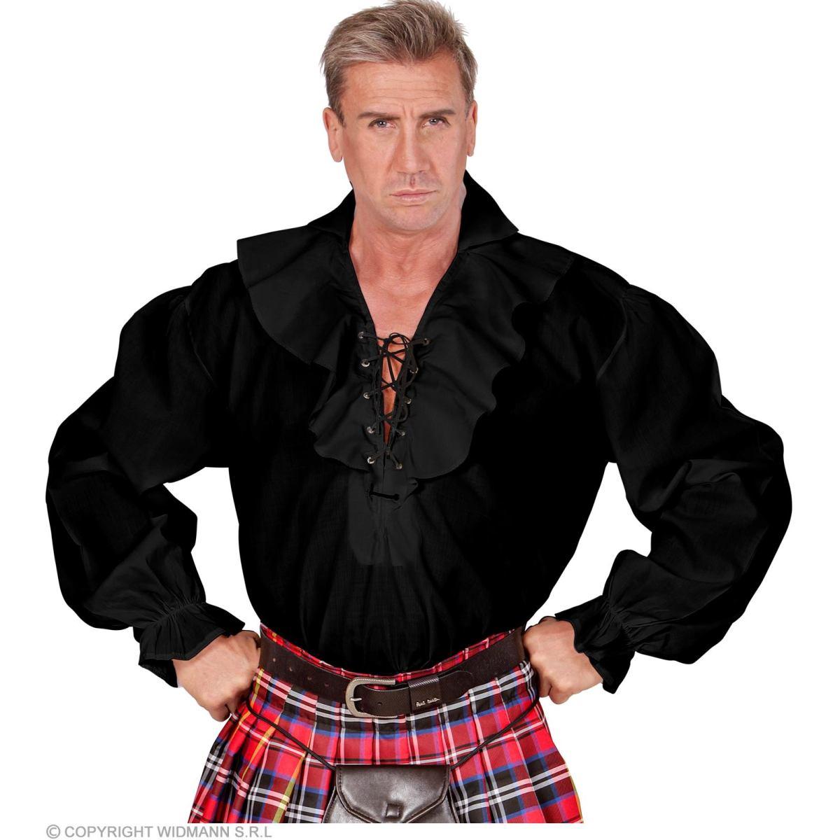 Camicia Nera con Lacci |Widmann