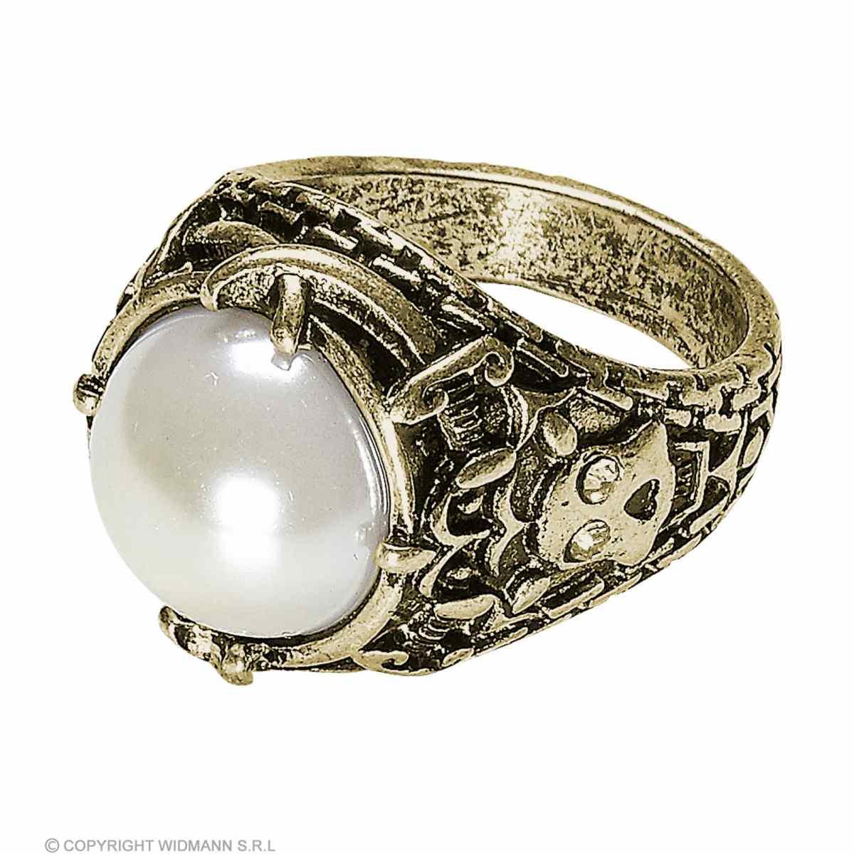 Anello Metallo Oro con Perla |Widmann