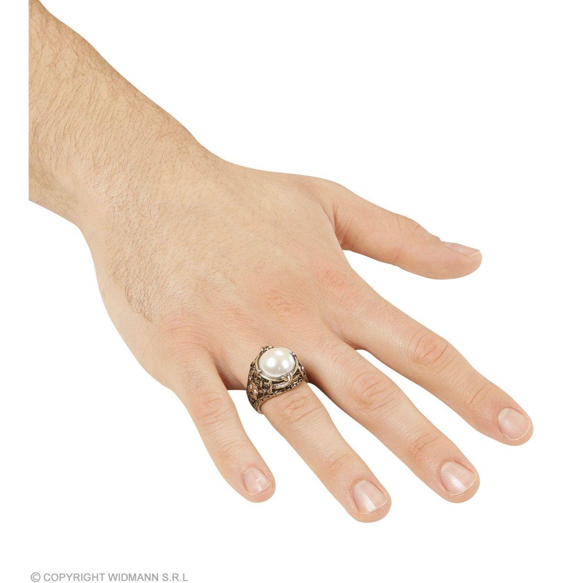 Anello Metallo Oro con Perla |Widmann