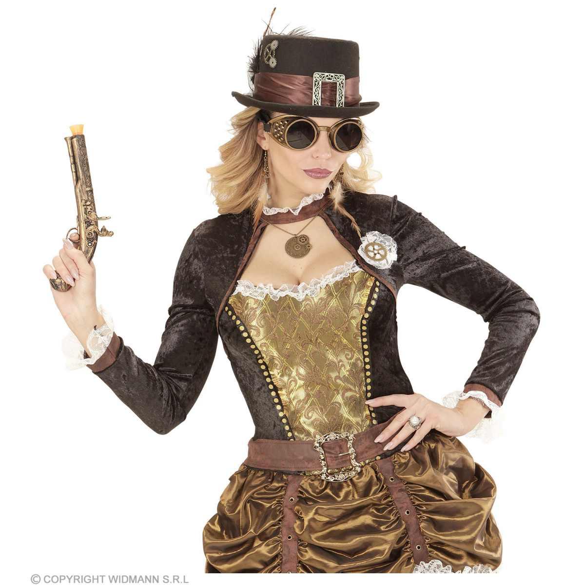 Cappello Feltro Stempunk Nero |Widmann