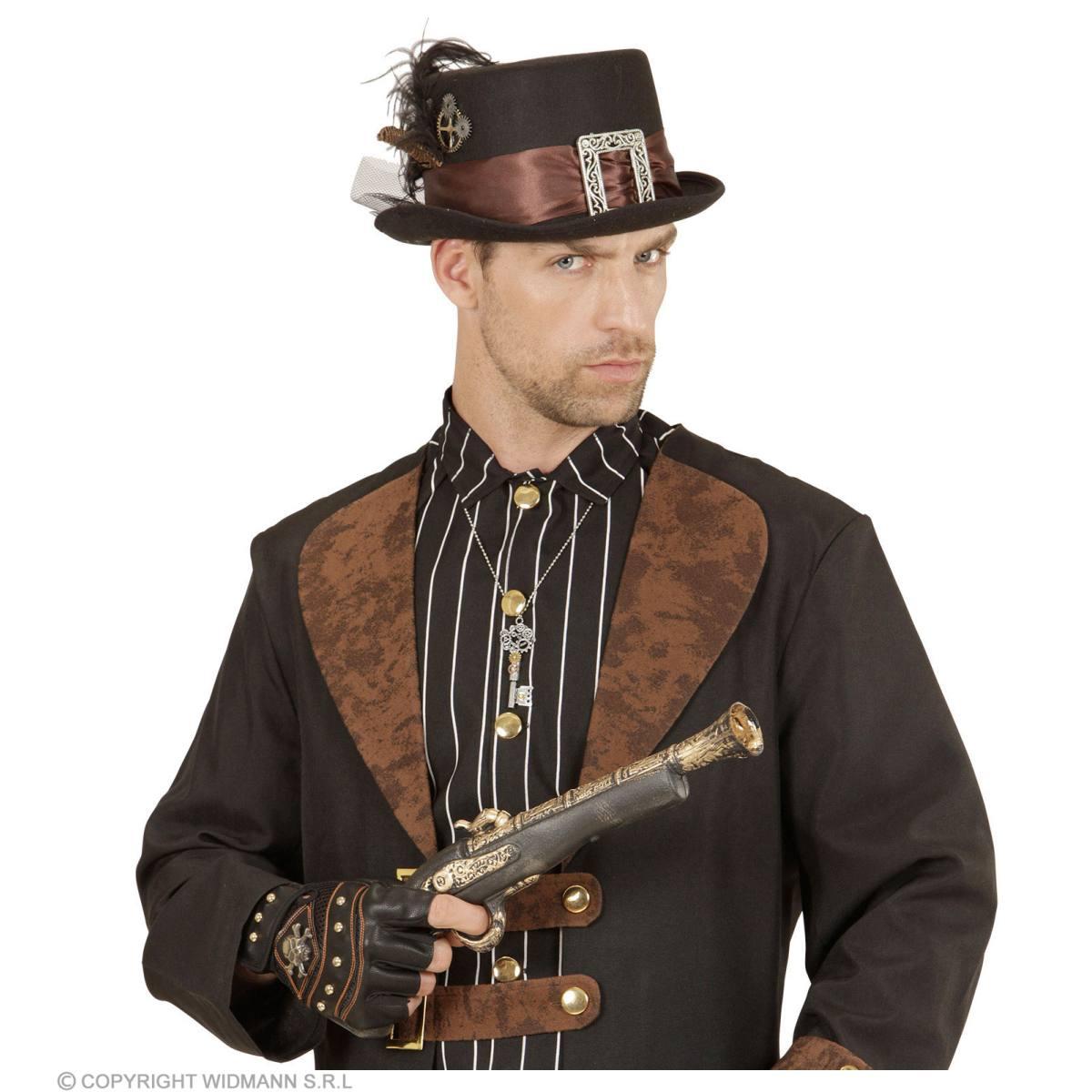 Cappello Feltro Stempunk Nero |Widmann