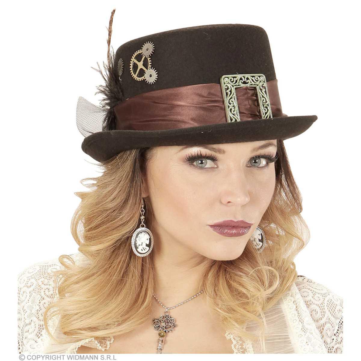 Cappello Feltro Stempunk Nero |Widmann