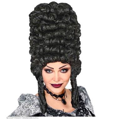 Parrucca Dama Gotica Nera con Boccoli |Widmann
