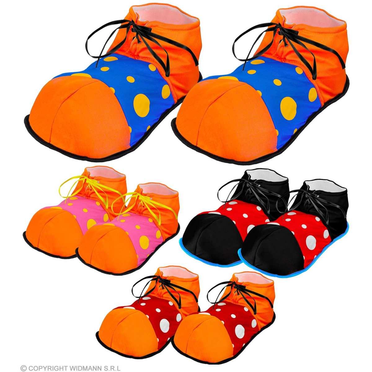Copri Scarpe Clown Tessuto 4 Colori |Widmann