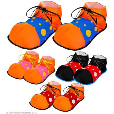 Copri Scarpe Clown Tessuto 4 Colori |Widmann