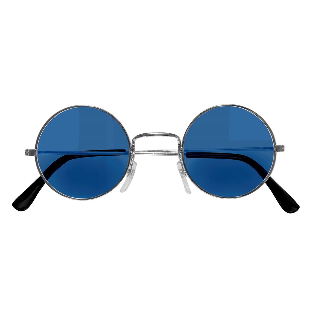 Occhiali Tondi con Lenti Blu |Widmann