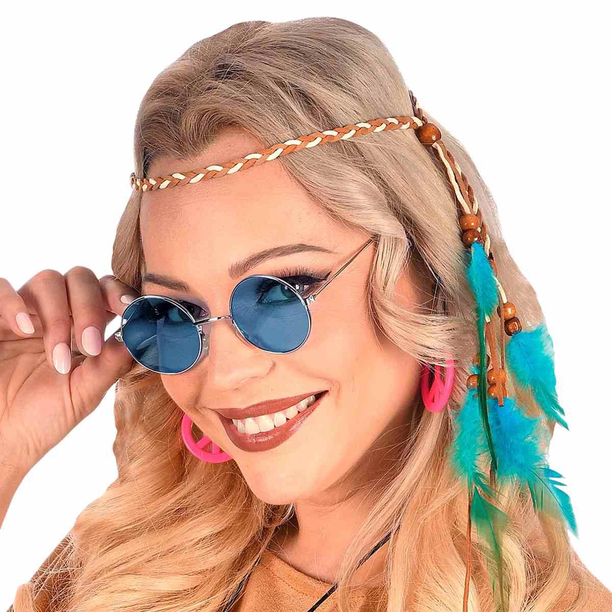 Occhiali Tondi con Lenti Blu |Widmann