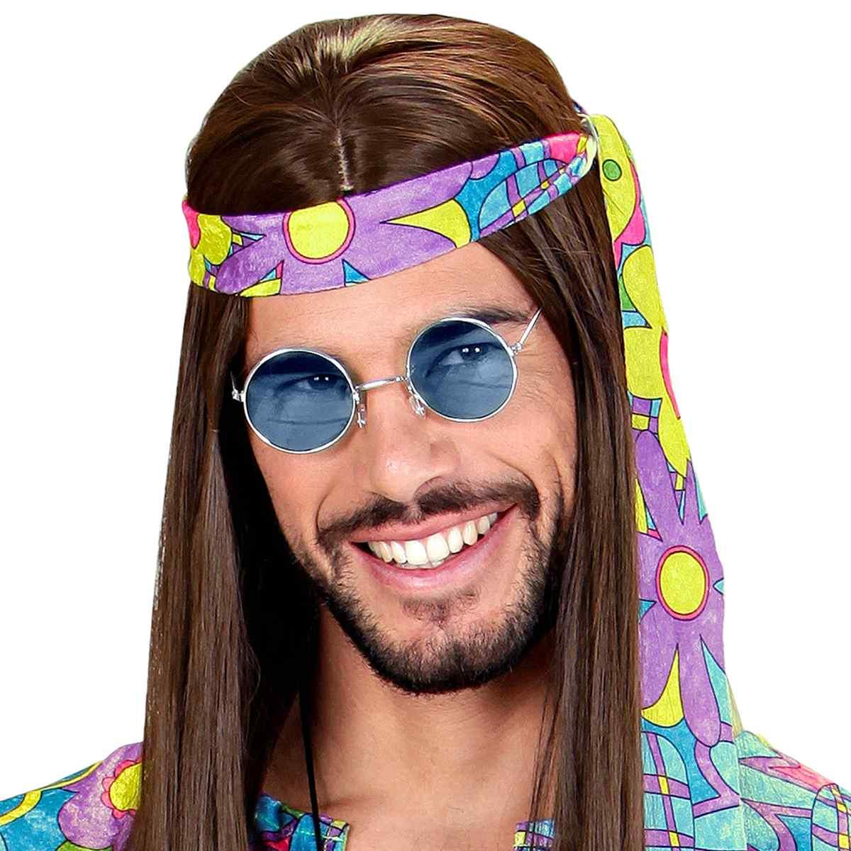 Occhiali Tondi con Lenti Blu |Widmann