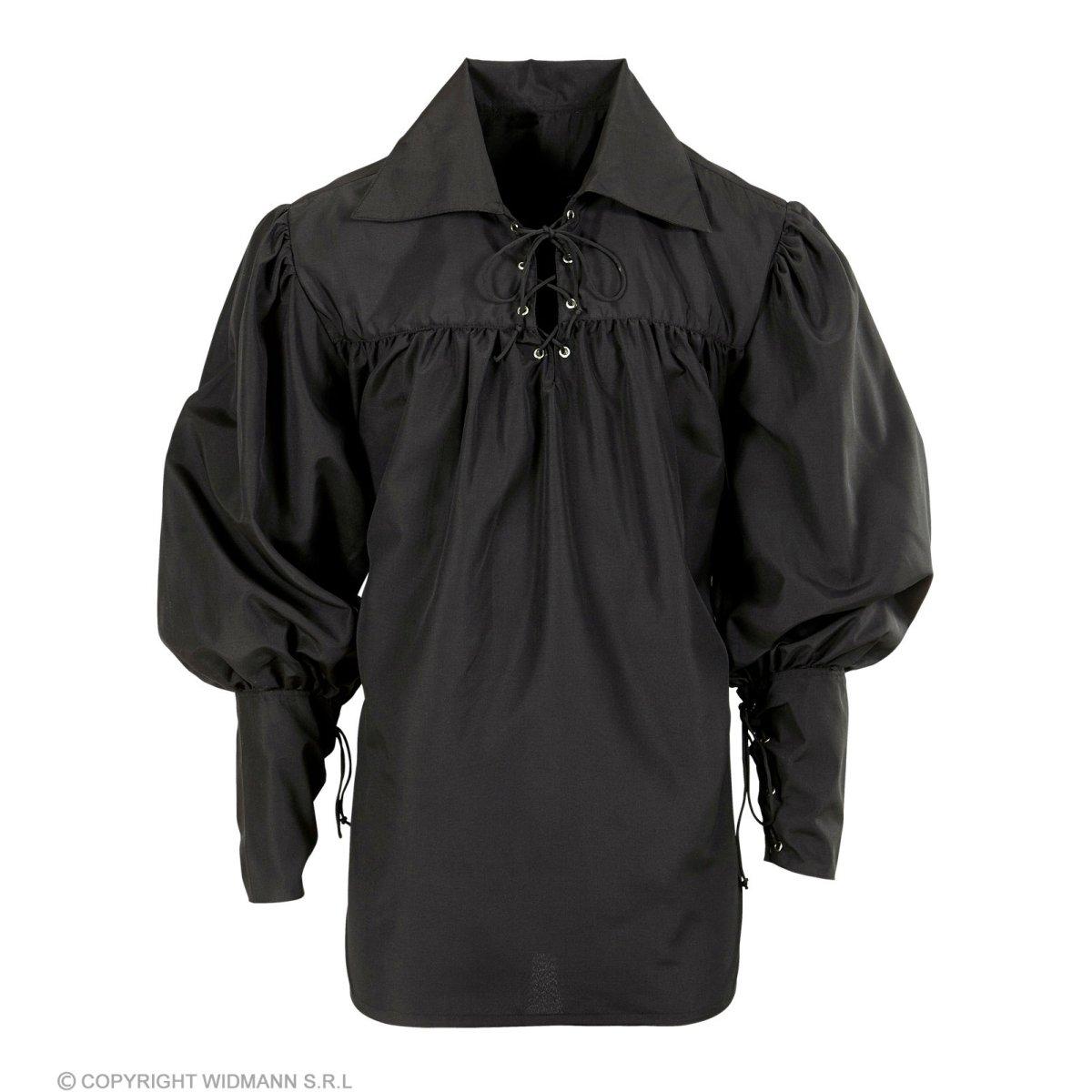 Camicia Nera con Lacci |Widmann