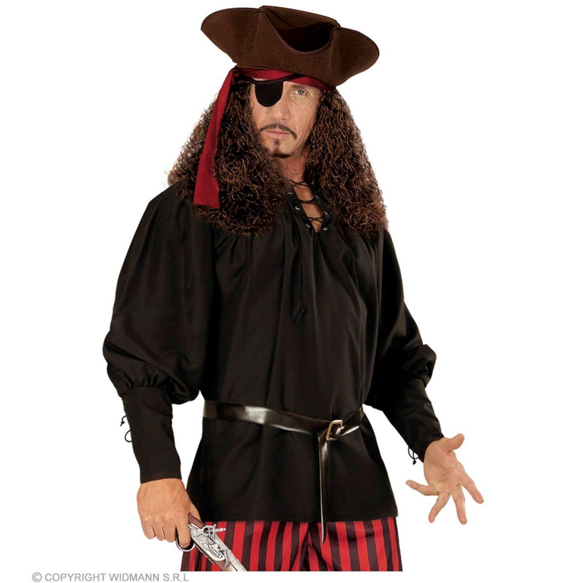 Camicia Nera con Lacci |Widmann