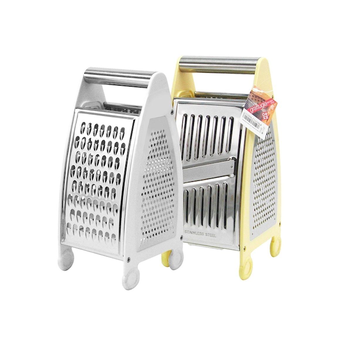 Grattugia Inox 4 Lati con Contenitore | H&H