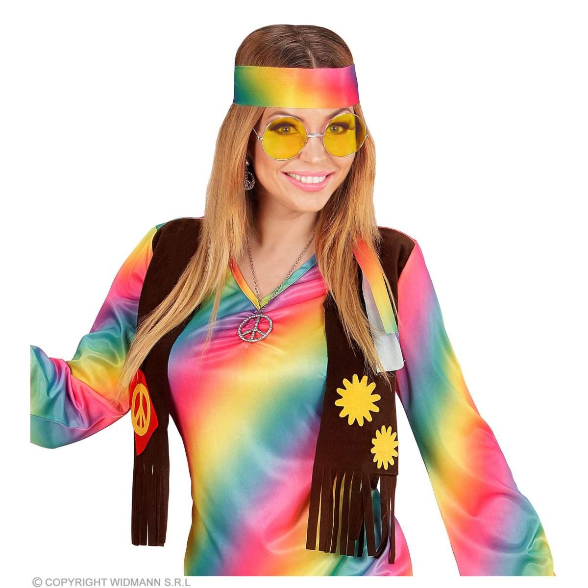 Occhiali Tondi con Lenti Gialle |Widmann