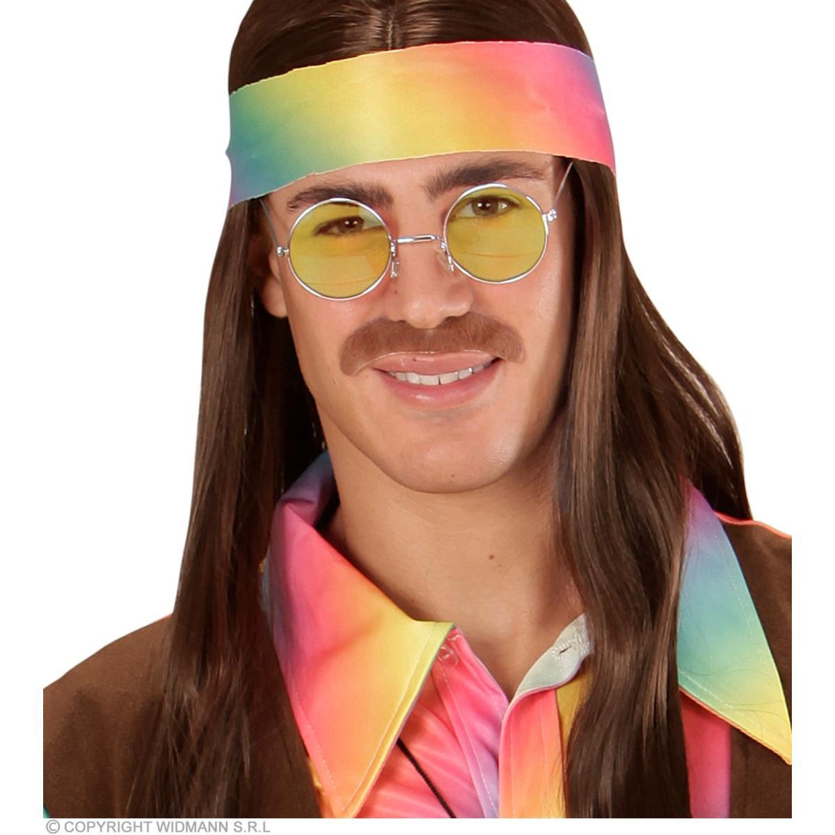 Occhiali Tondi con Lenti Gialle |Widmann