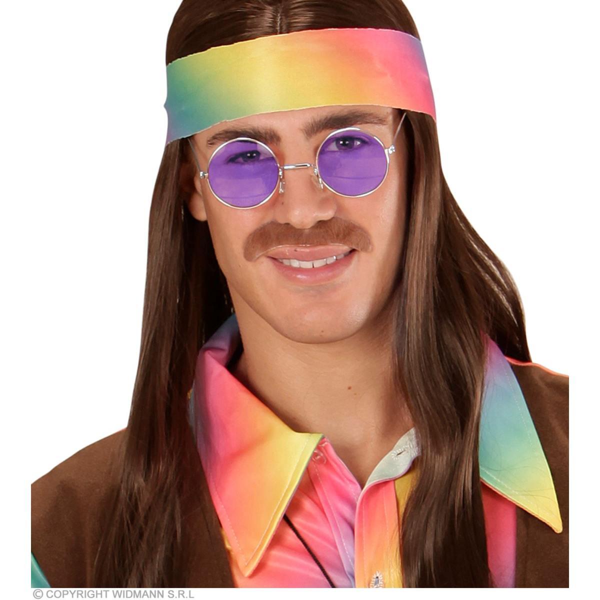 Occhiali Tondi con Lenti Viola |Widmann