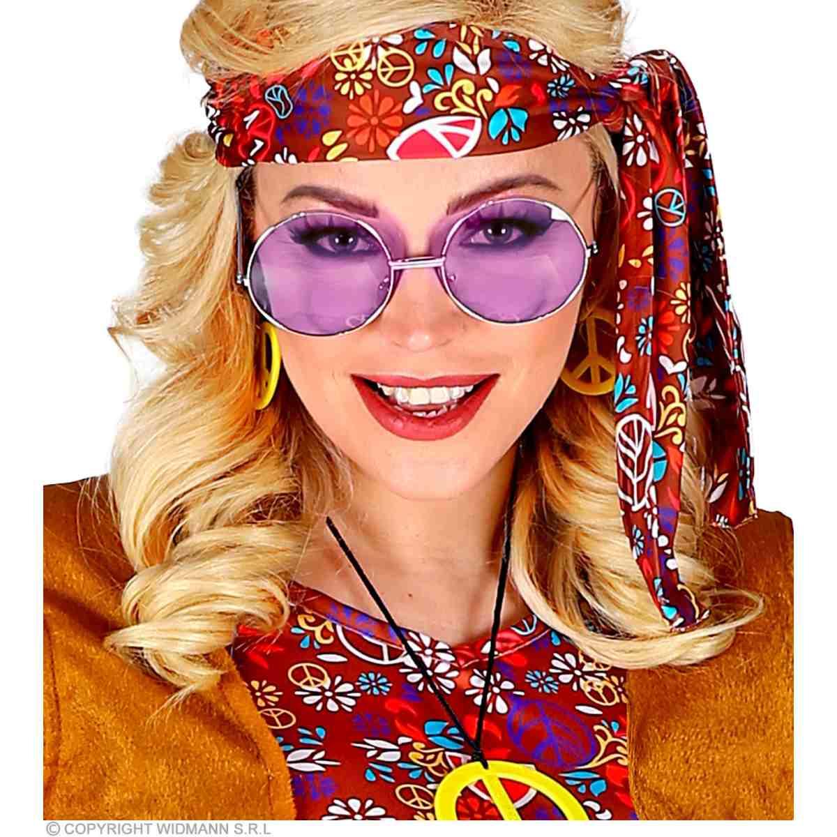 Occhiali Tondi con Lenti Viola |Widmann