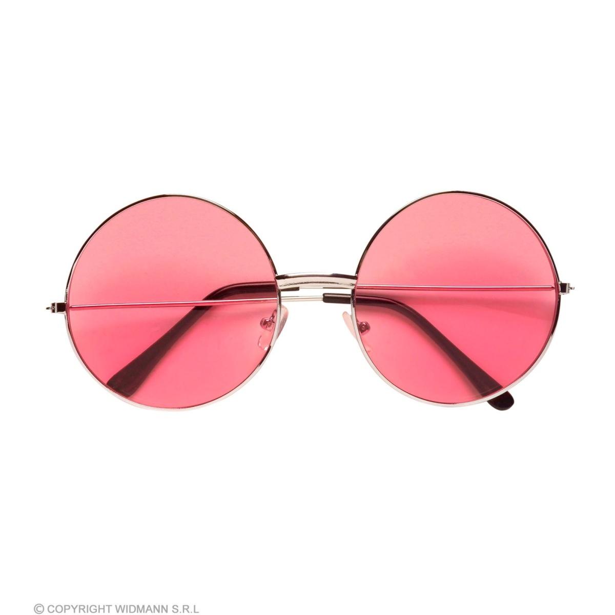 Occhiali Tondi Hippie Rosa |Widmann